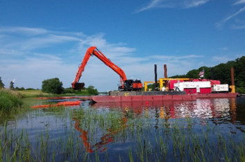 Dredging at Grasse River